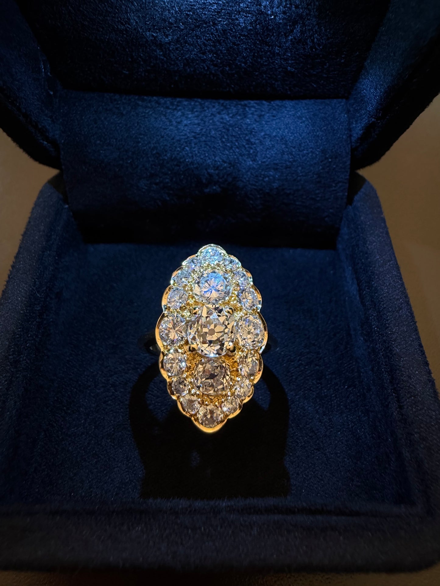 Old cut diamond ring