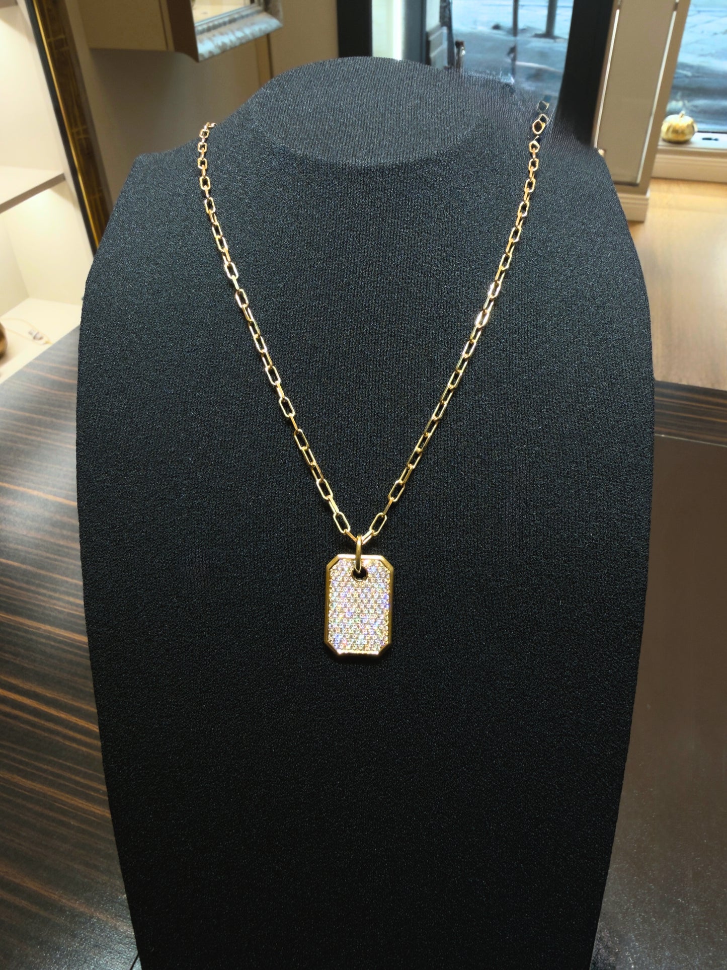 Military tag necklace